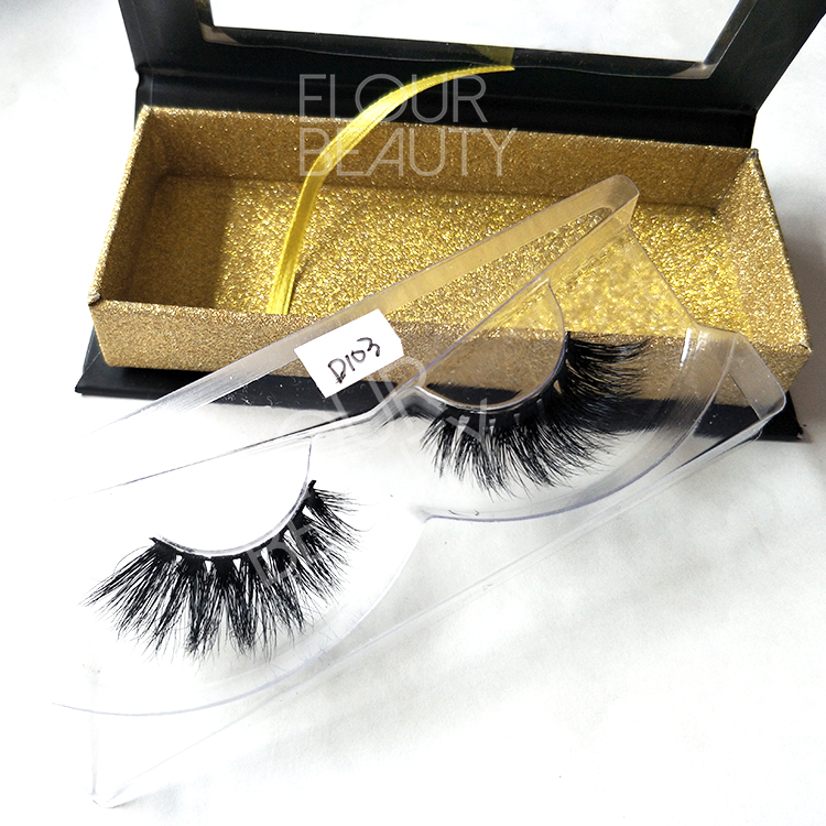 Wholesale private label mink 3d volume lashes China ED70